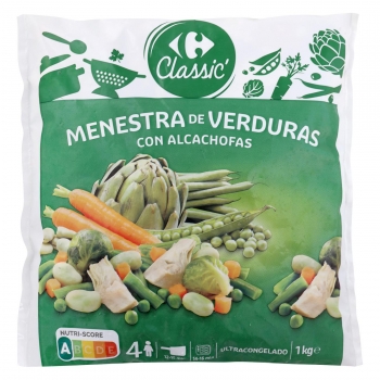 Menestra de verduras Carrefour Classic' 1 kg.