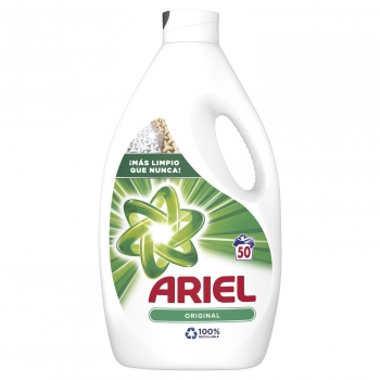 Detergente líquido Original Ariel 50 lavados.