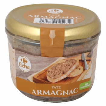 Paté de carne de cerdo al Armagnac Carrefour 180 g.