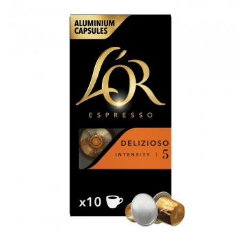 Café delizioso en cápsulas L'Or Espresso compatible con Nespresso 10 unidades de 5,2 g.