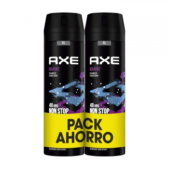 Desodorante en spray Marine Axe pack de 2 unidades de 200 ml.