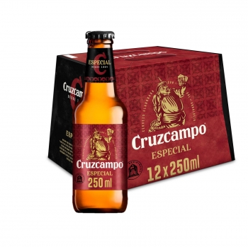 Cerveza Cruzcampo Especial pack de 12 botellas de 25 cl.