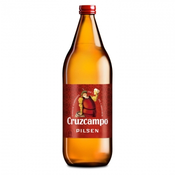 Cerveza Cruzcampo Pilsen botella 1 l.