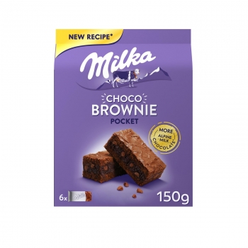 Bizcocho brownie Milka 150 g.