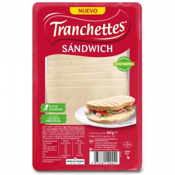 Queso en loncha sándwich Tranchettes 160 g.