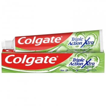 Dentífrico anticaries Triple Action Extra Fresh Colgate 75 ml.