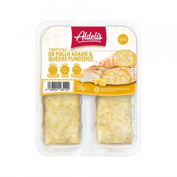 Tortita de pollo y quesos fundidos Aldelís 270 g.