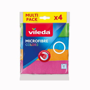 Set 4 Bayetas de Microfibra Multiusos VILEDA Microfibre Colors