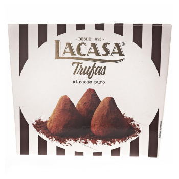 Trufas de cacao puro Lacasa sin gluten 200 g.