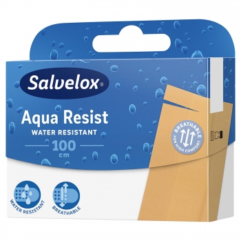 Apósito Aqua Resist tira para cortar 100 x 6 cm Salvelox 12 ud.