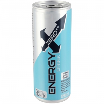 Energy drink Zero Bebida Energética Carrefour lata 25 cl.