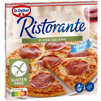 Pizza de salami Ristorante Dr. Oetker sin gluten sin lactosa 315 g. 