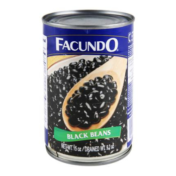 Frijol negro cocido Facundo 425 g.