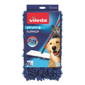 Recambio Mopa Microfibras Doble Cara VILEDA Flip Mop Pet Pro
