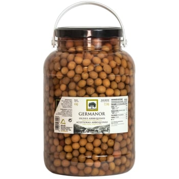 Aceitunas arbequinas enteras Germanor 2,5 kg.