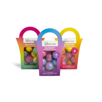 Bombas de baño bolsito colores IDC Institute pack de 8 unidades de 15 g. 8 x 15 g