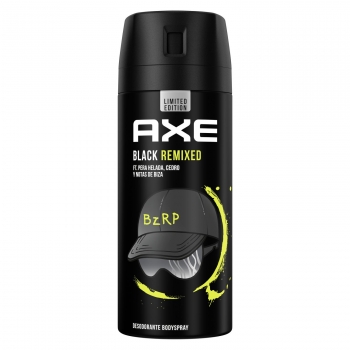 Desodorante en spray Black Remix Bizarrap Axe 150 ml.