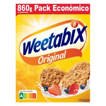 Cereales de trigo integral Oatibix Weetabix sin lactosa 860 g.