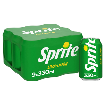 Sprite de lima-limón pack 9 latas 33 cl. 9 x 33 cl