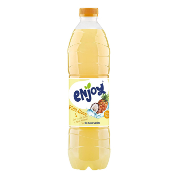 Bebida refrescante aromatizada con agua mineral y zumo piña y coco Enjoy 1,5 l.