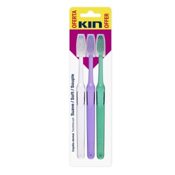Cepillo de dientes suave Kin 3 ud.