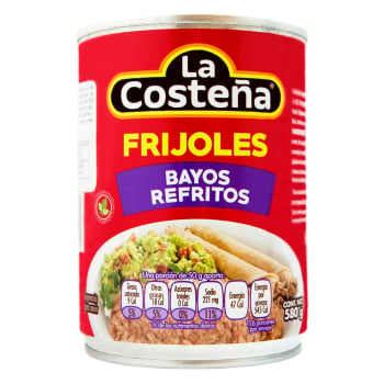 Frijoles bayos refritos La Costeña 580 g.