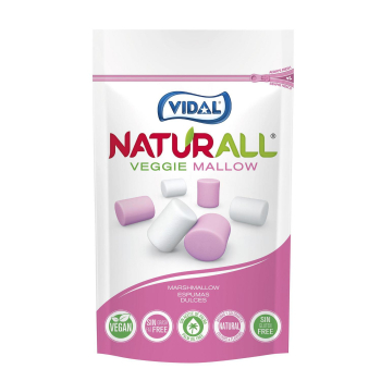 Espumas dulces Naturall Veggie Mallow Vidal sin gluten doy pack 90 g.