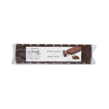 Turrón puro cacao Vicens 300 g.