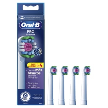 Cabezales de recambio Pro 3D White Oral-B 4 ud.