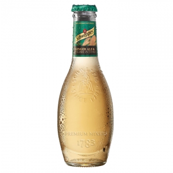 Ginger Ale Schweppes jengibre intenso premium botella 20 cl.