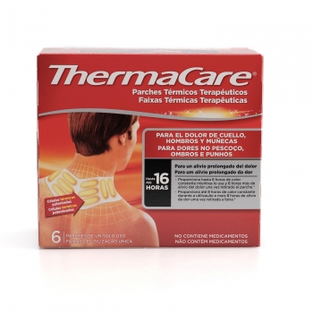 Parches térmicos terapéuticos para dolor de cuello, hombros y muñecas Thermacare 6 ud.