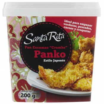 Pan escamas crumbs Panko estilo japonés Santa Rita 200 g.