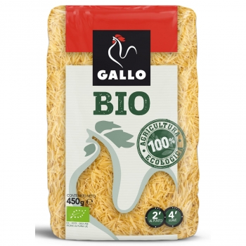 Fideos nº 0 ecológico Gallo 450 g.