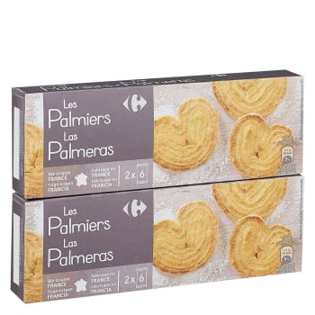 Galletas Las Palmeras Carrefour pack de 2 unidades de 100 g.