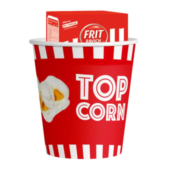 Cubo con palomitas para microondas Top Corn Frit Ravich 540 g.