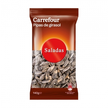 Pipas de girasol saladas Carrefour 140 g.