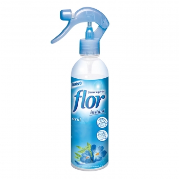 Perfumador de ropa Instant Azul Spray Flor 345 ml.