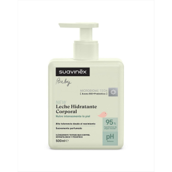 Loción corporal hidratante Microbiome Tech Suavinex Baby 500 ml.