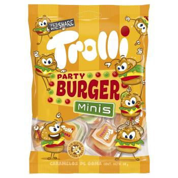 Caramelos de goma mini burguer Trolli sin gluten 50 g.