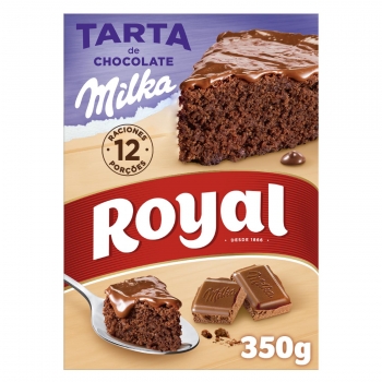 Preparado para pastel de chocolate Milka Royal 350 g.