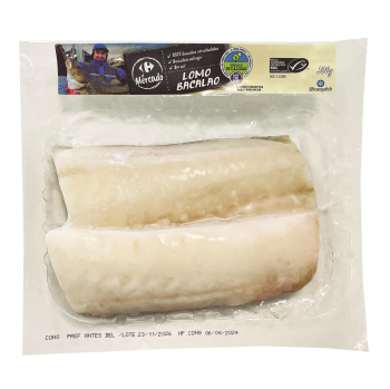 Lomos de bacalao sin sal Carrefour El Mercado 300 g