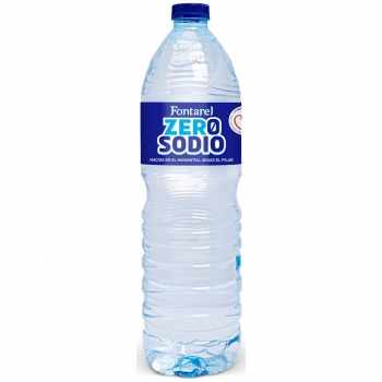 Agua mineral Zero Sodio Fontarel 1,5 l.