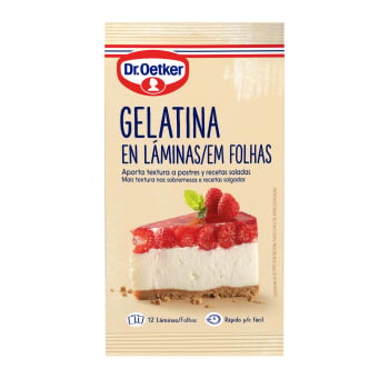 Gelatina en láminas Dr. Oetker 20 g.