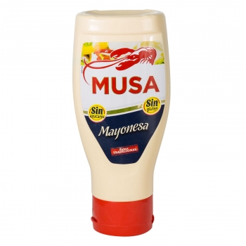 Mayonesa sin azúcar Musa sin gluten envase 430 ml.