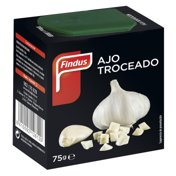 Ajo troceado Findus 75 g.