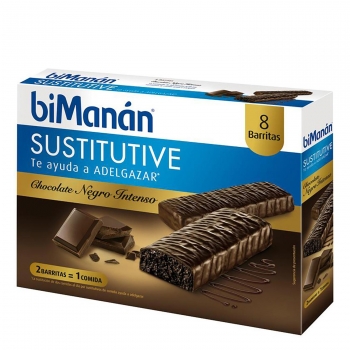 Barritas de chocolate intenso Bimanán 8 ud.