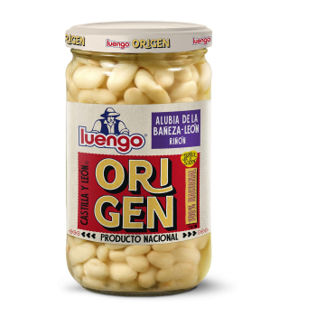 Alubia riñón cocida Luengo Origen sin gluten 400 g.