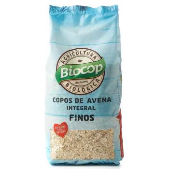 Copos de avena integral finos ecológicos Biocop 500 gr.