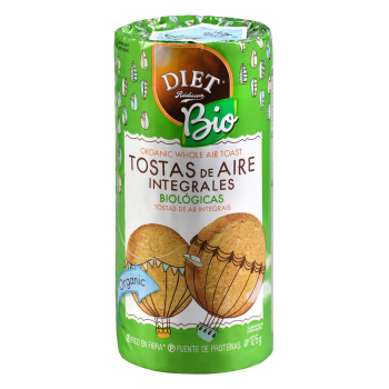 Tostas de aire integrales ecológicas Diet Radisson 125 g.
