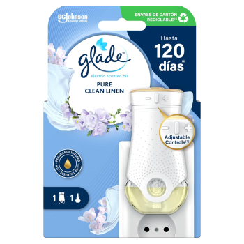 Ambientador eléctrico aparato y recambio Pure Clean Linen Glade 1 ud.